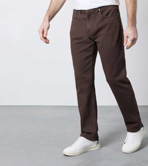 Maine Maine - Brown Straight Jeans