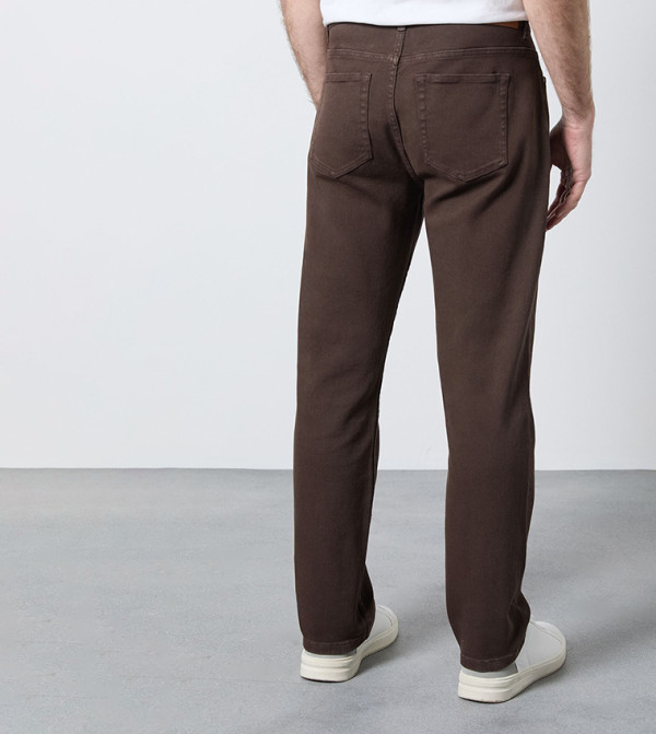 Maine Maine - Brown Straight Jeans