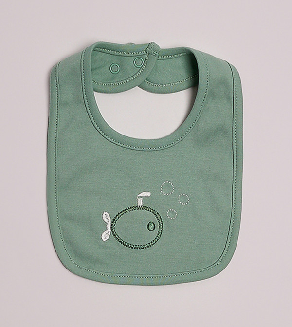 BABIES & MORE  Bibs & Hanky - Green Bibs & Hanky