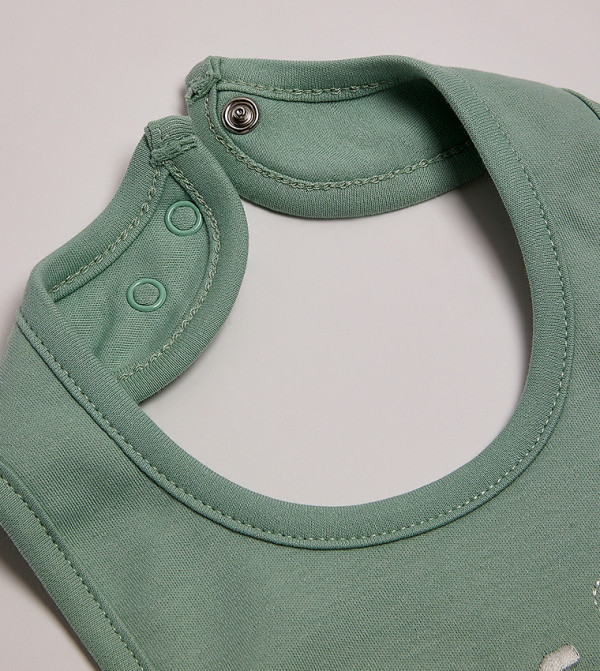 BABIES & MORE  Bibs & Hanky - Green Bibs & Hanky