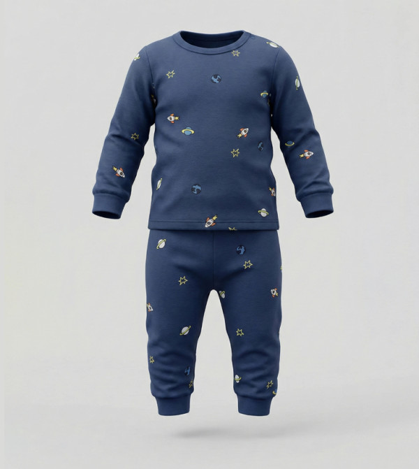 بيبيز آند مور بيبيز آند مور  - كحلي مجموعات بلايز وبيجامة