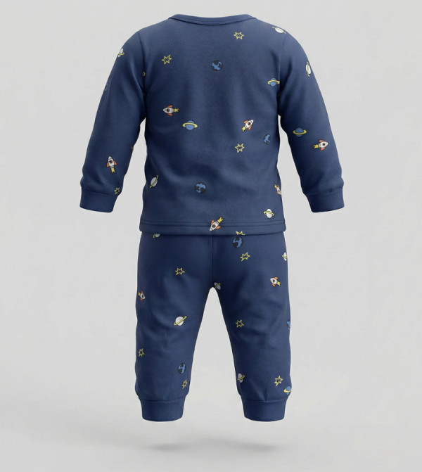 بيبيز آند مور بيبيز آند مور  - كحلي مجموعات بلايز وبيجامة