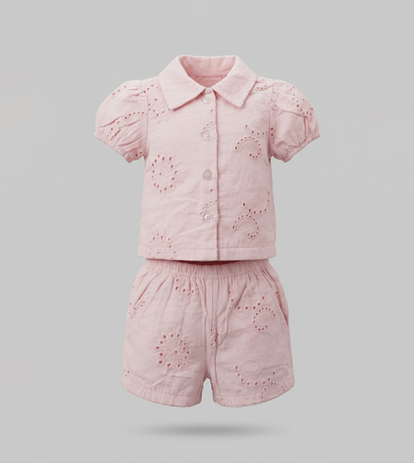 بيبيز آند مور  ملابس - وردي بلايز وشورتات