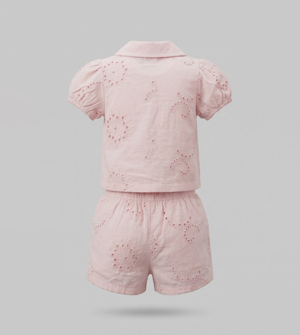 بيبيز آند مور  ملابس - وردي بلايز وشورتات