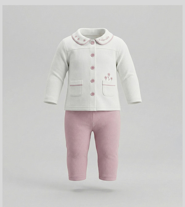 BABIES & MORE Kids - White Top & Pyjama Sets