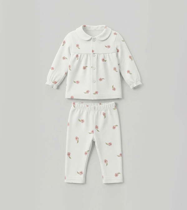 BABIES & MORE Nightwear - White Top & Pyjama Sets