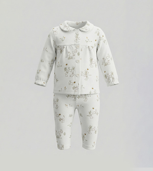 BABIES & MORE - White Top & Pyjama Sets