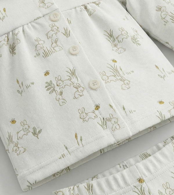 BABIES & MORE - White Top & Pyjama Sets