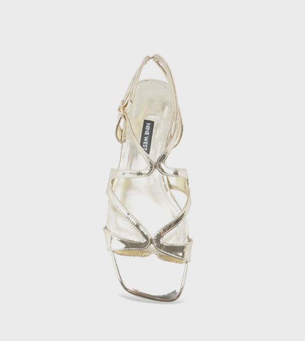 Nine West  vacation-loading-w - Gold Flat Sandals