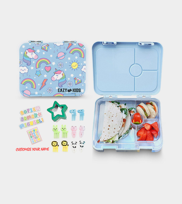 Eazy Kids  STATIONERY - Blue Lunch Boxes