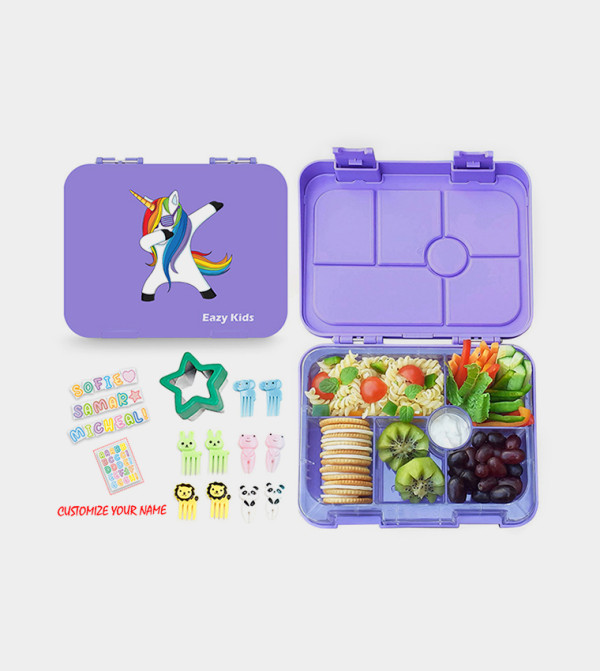 Eazy Kids  STATIONERY - Purple Lunch Boxes