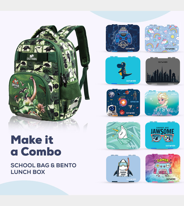 Eazy Kids Yalla Mums - Green Backpack Set