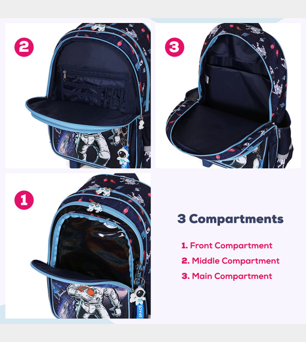 Eazy Kids Back to School - Blue Backpack Set