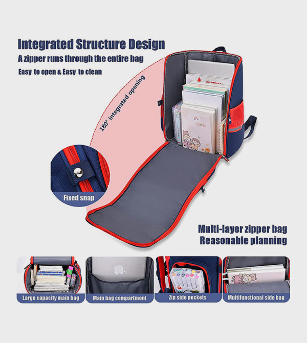 Eazy Kids Back to School - Blue Backpacks