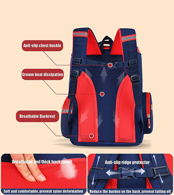 Eazy Kids Back to School - Blue Backpacks
