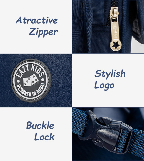 Eazy Kids Back to School - Blue Backpacks