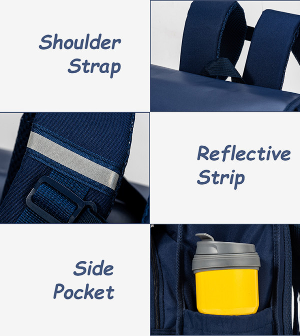 Eazy Kids Back to School - Blue Backpacks