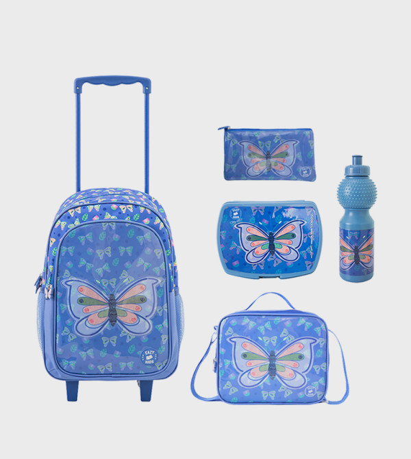 LC Waikiki  back-to-school-ready - Blue Trolley Backpack Set