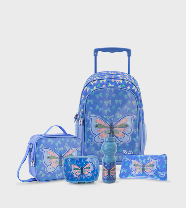 LC Waikiki  back-to-school-ready - Blue Trolley Backpack Set