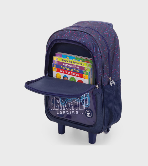 LC Waikiki School Bags - Navy Trolley Backpack Set