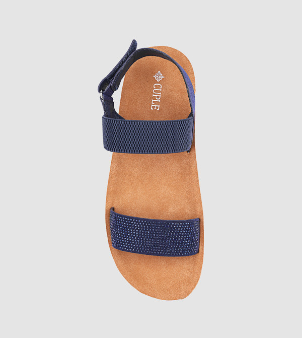 Cuple  Shoes - Navy Wedges