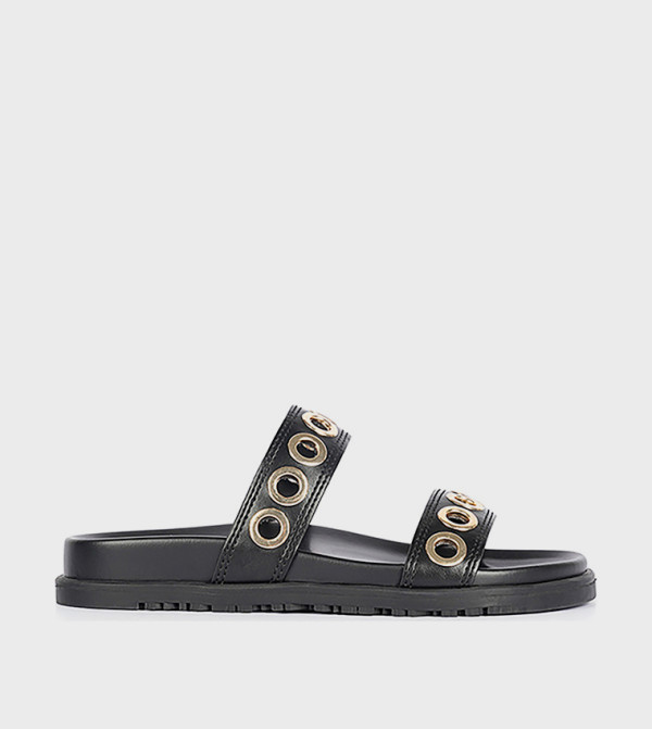 Cuple Cuple - Black Flat Sandals