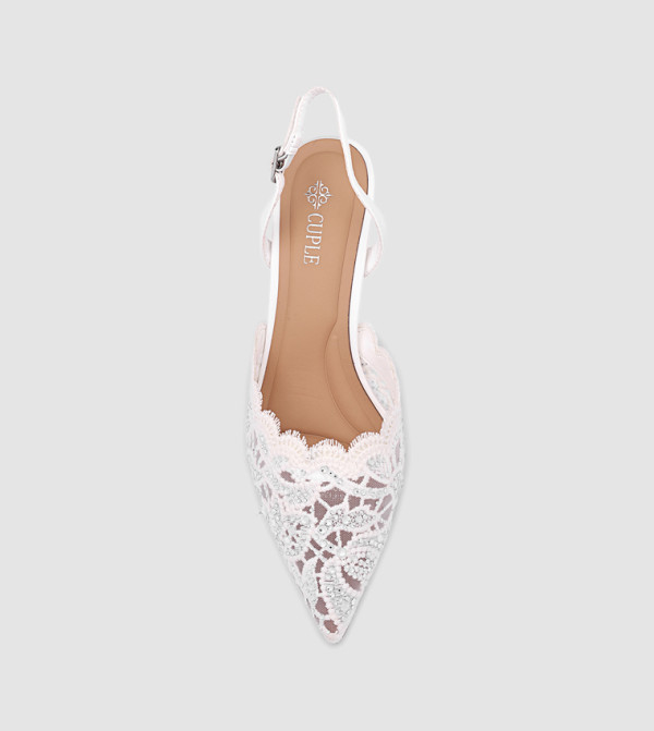 Cuple  - White Pumps