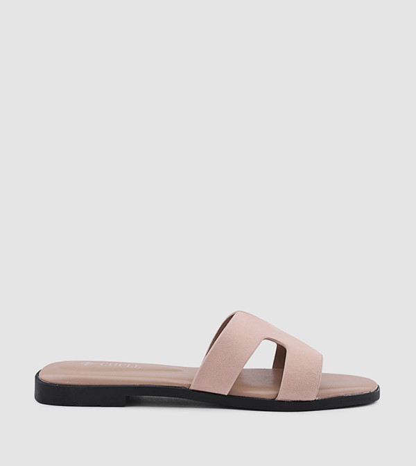 Cuple Cuple - DARK BEIGE Flat Sandals