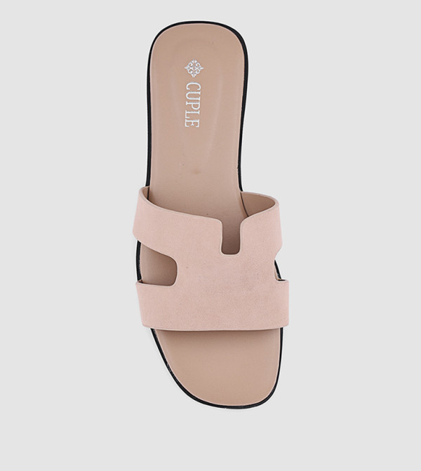 Cuple Cuple - DARK BEIGE Flat Sandals