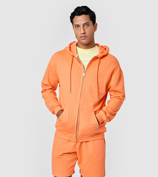 F5  Jackets & Coats - Orange Casual Jackets