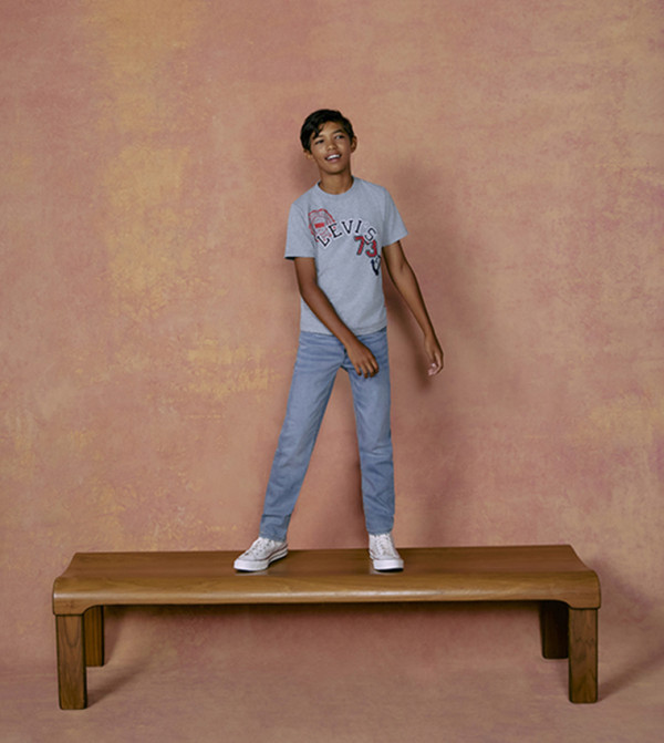 ليفايز little-trendsetters-k - أزرق جينز