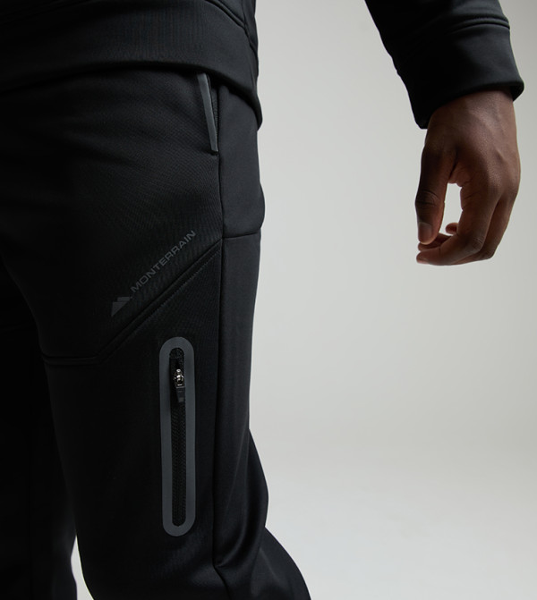 Monterrain  Sportswear - BLACK Track Pants & Joggers