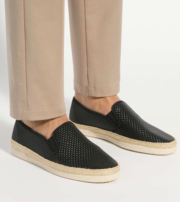 ديون لندن  أحذية سهلة الارتداء - أسود أحذية إسبادريل