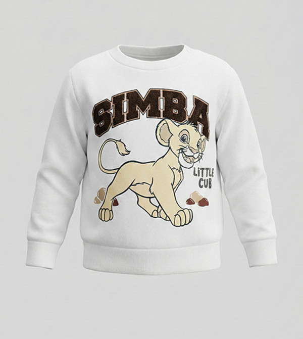 BABIES & MORE Winterwear & Outerwear - White Sweatshirts