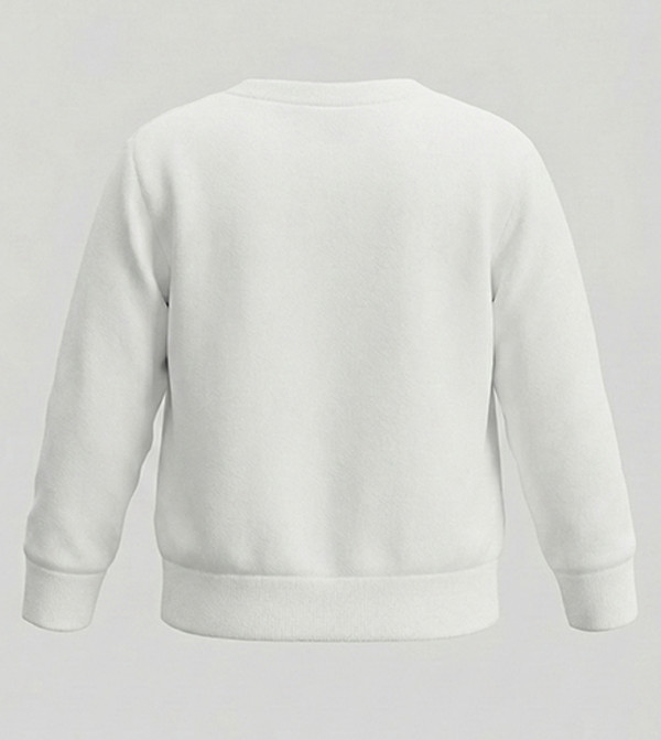 BABIES & MORE Winterwear & Outerwear - White Sweatshirts