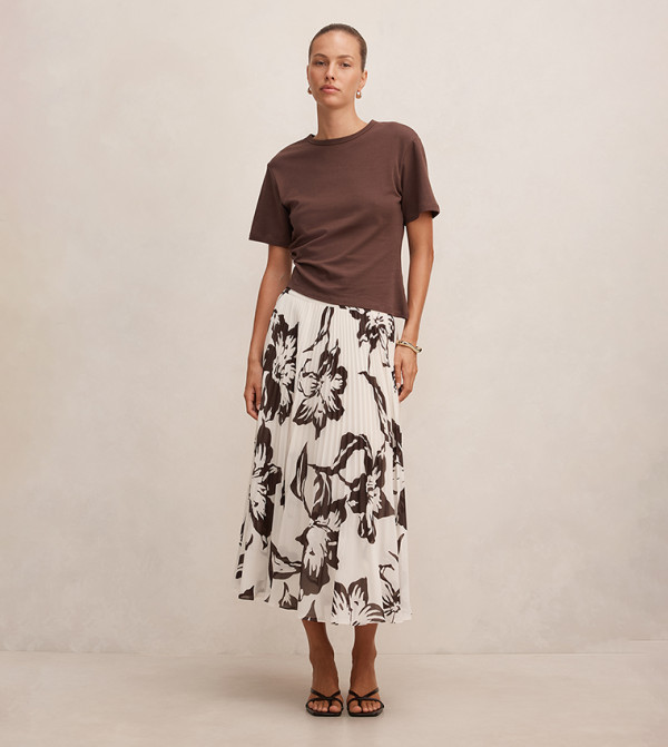 Forever New Forever New - Cream Midi Skirts