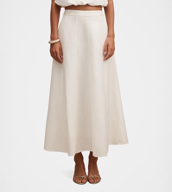 Forever New  Skirts - White Maxi Skirts