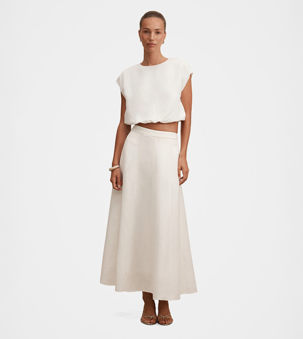 Forever New  Skirts - White Maxi Skirts