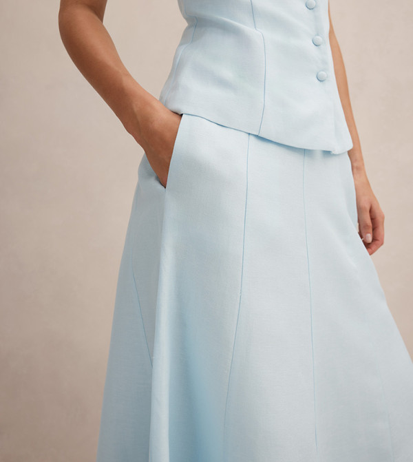 Forever New  Clothing - Blue Midi Skirts