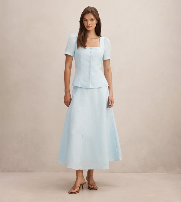 Forever New  Clothing - Blue Midi Skirts