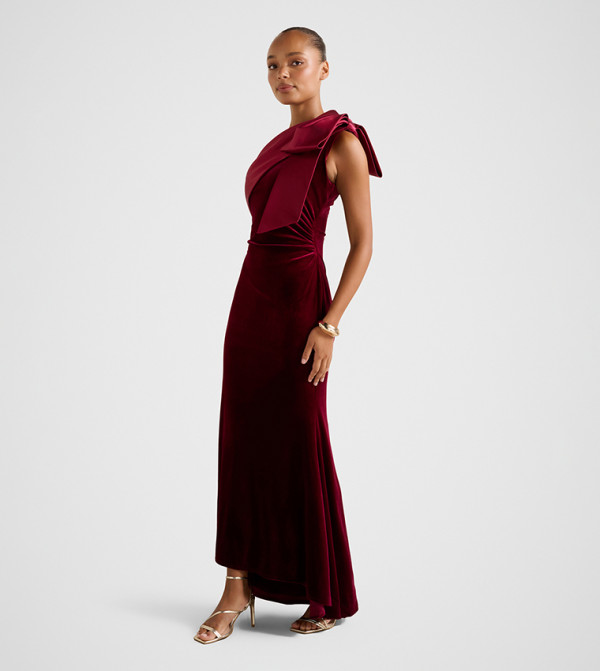 Forever New  warm-hues-w - Red Maxi Dresses