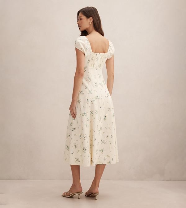 Forever New  Clothing - Cream Midi Dresses