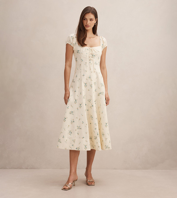Forever New  Clothing - Cream Midi Dresses