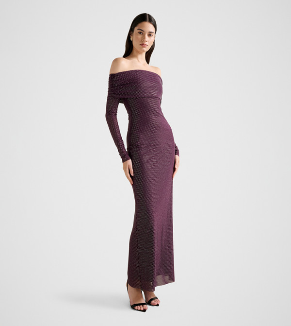 فوريفر نيو  فساتين - بنفسجي  Maxi Dresses