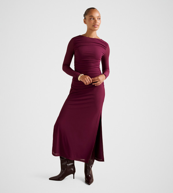 فوريفر نيو  فساتين - بنفسجي  Midi Dresses