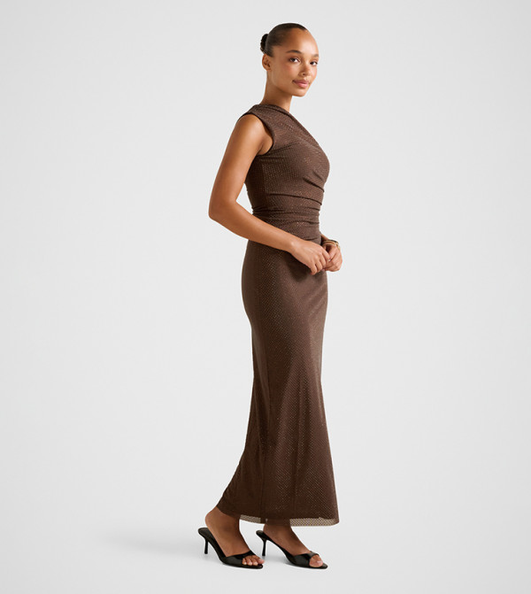 Forever New  Party Dresses - Brown Maxi Dresses