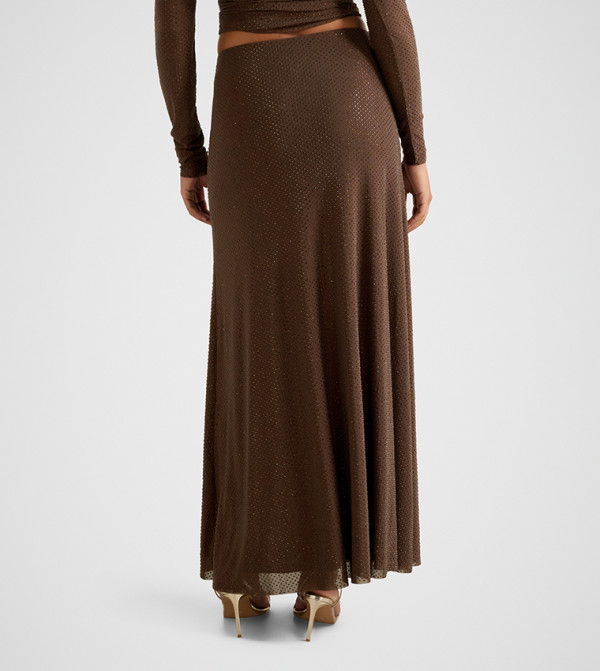 Forever New  Maxi Skirts - Brown Maxi Skirts