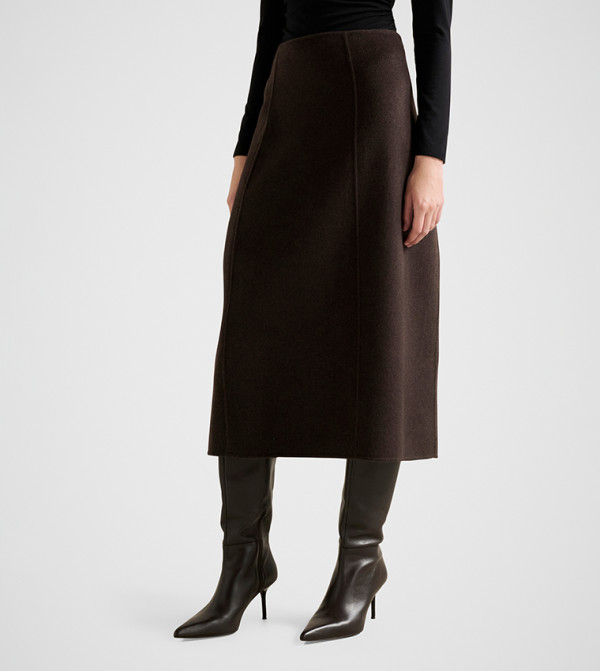 Forever New  Clothing - Brown Midi Skirts
