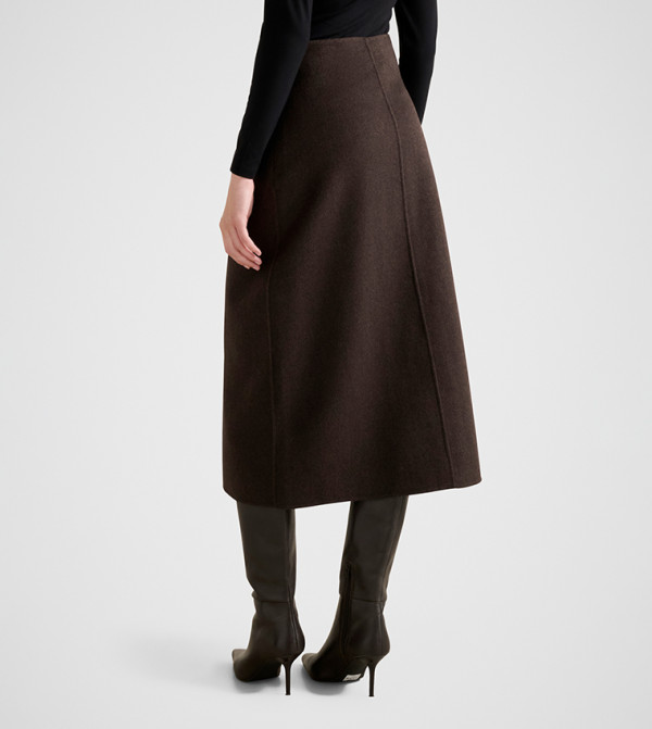 Forever New  Clothing - Brown Midi Skirts