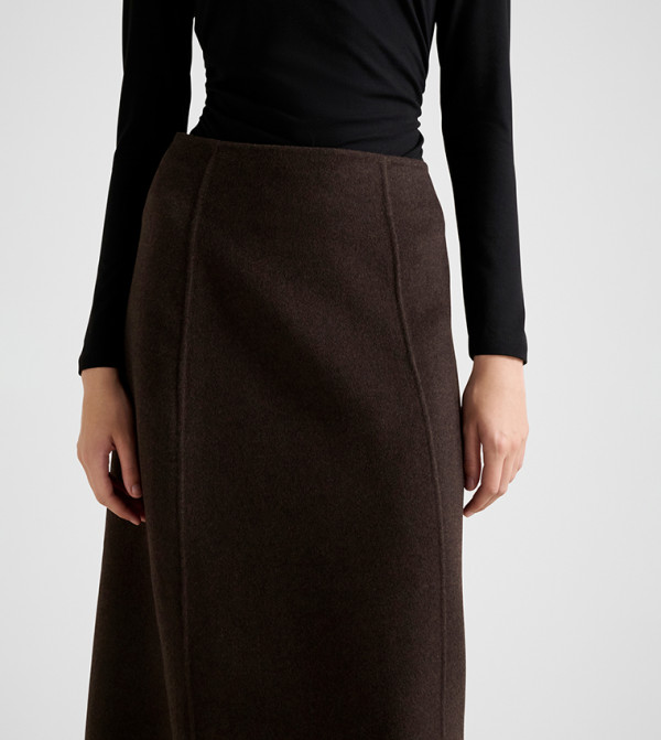 Forever New  Clothing - Brown Midi Skirts